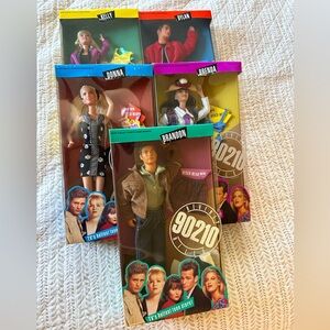 Vintage Beverly Hills 90210 Mattel Fashion Doll Set (of 5)